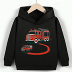 Truck and Car Fleece Hoodie - Kin Trends