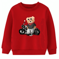 Biker Bear Fleece Sweatshirt - Kin Trends