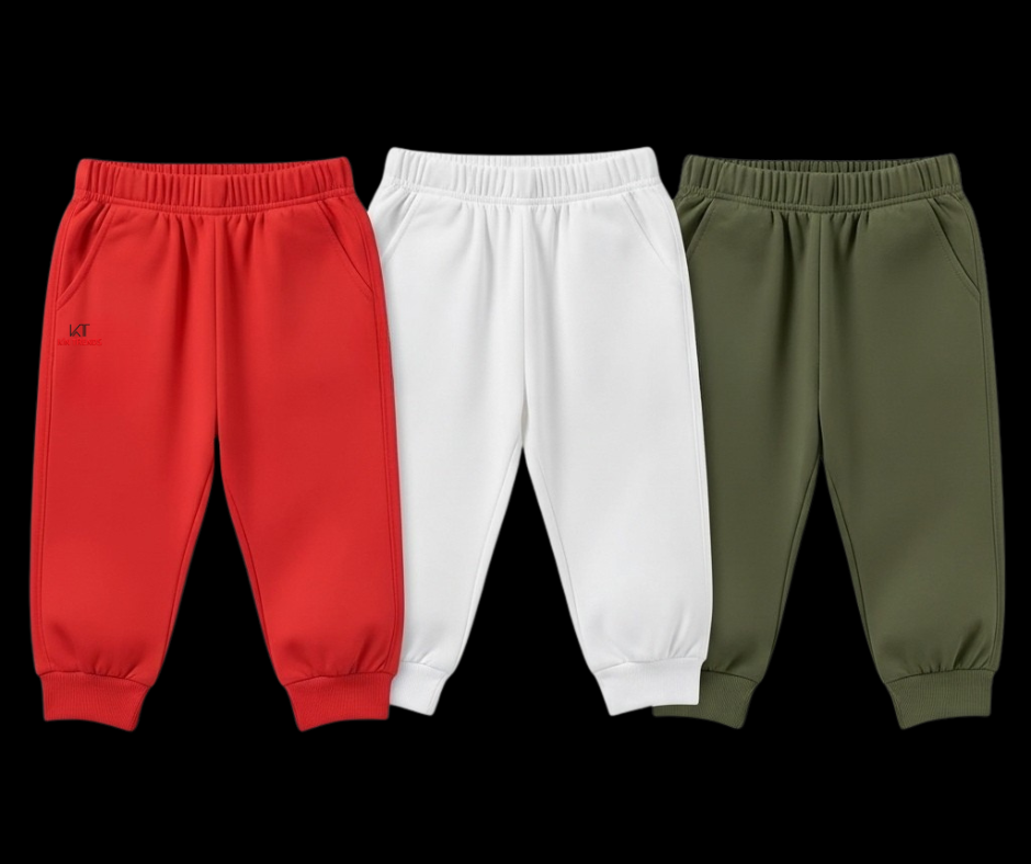Pack of 3 kids summer trousers for boys and girls