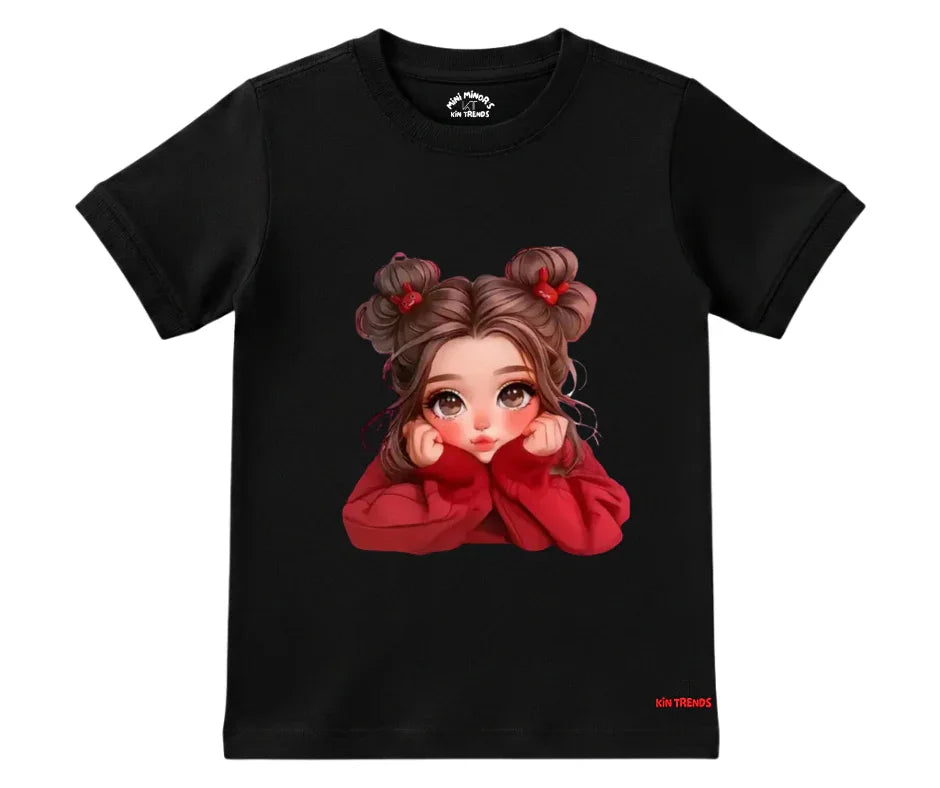 New Cute Doll Tee | Kids T shirt | Mini Minors Kin Trends | Kintrends