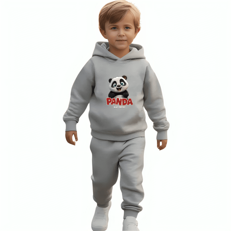 Panda Boy Hoodie Tracksuit - Kin Trends