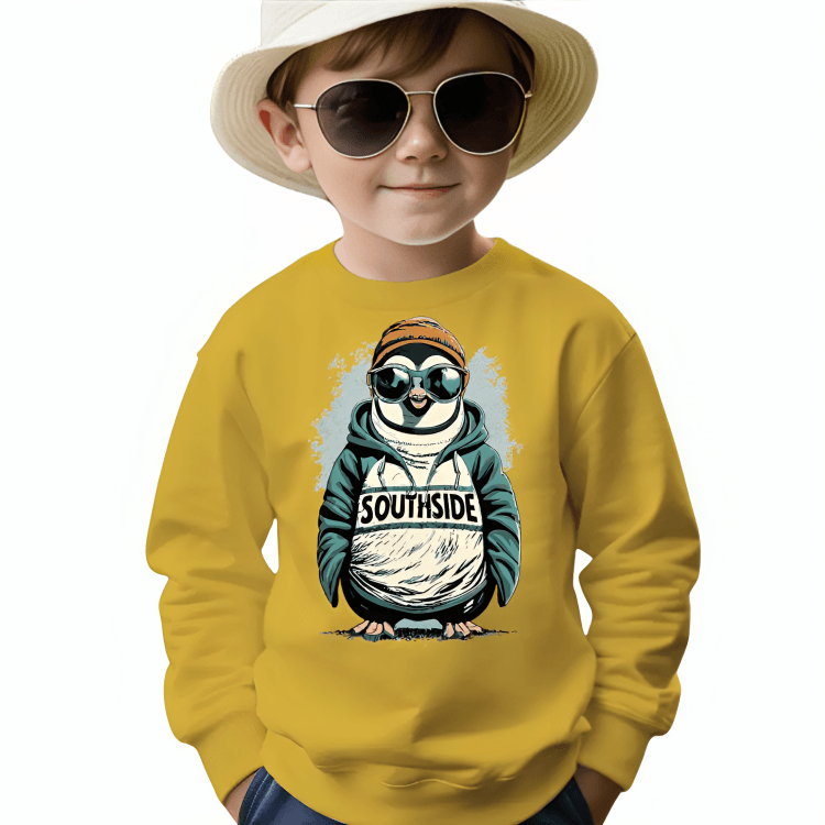 Southside Penguin Fleece Sweatshirt - Kin Trends