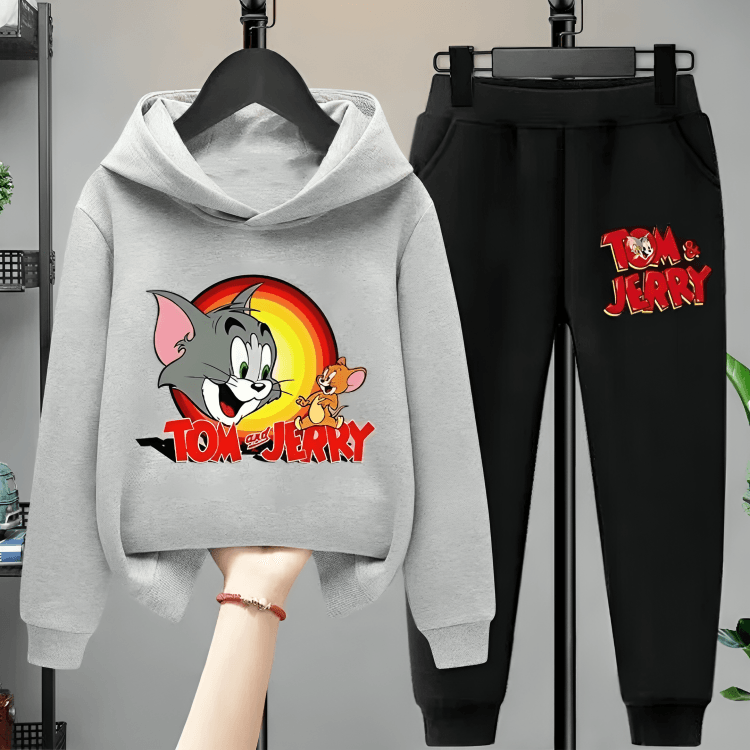 Tom & Jerry Hoodie Tracksuit D2 - Kin Trends