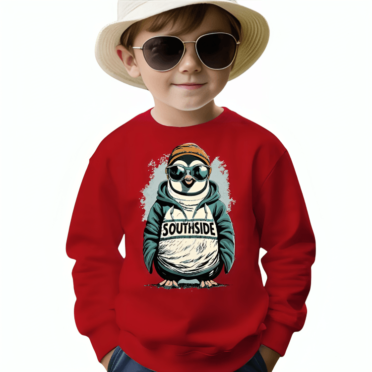 Southside Penguin Fleece Sweatshirt - Kin Trends
