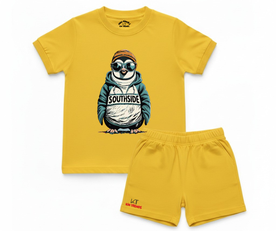 Southside Penguin Shorts Set