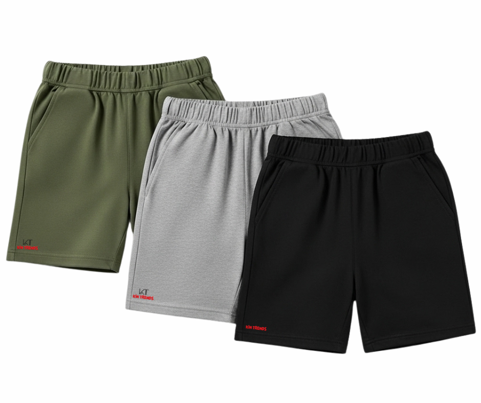 Pack of 3 Shorts for boys and girls