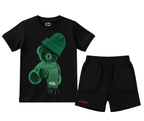 Greeny Bear Shorts Set