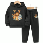 Animals Kingdom Fleece Hoodie Tracksuit - Kin Trends