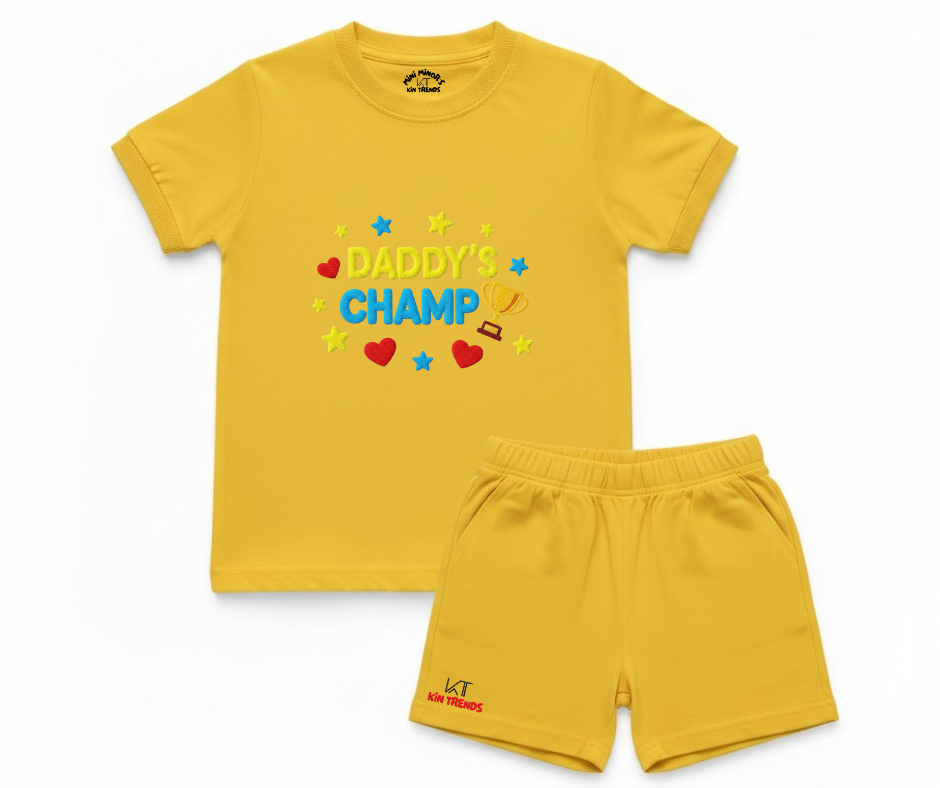 Premium Daddy Champ Shorts Set (Not Embroidered)