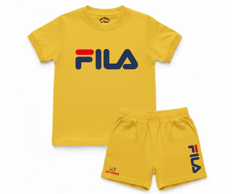 FLA Shorts Set Kids T shirt and shorts | Mini Minors Kin Trends | Kintrends