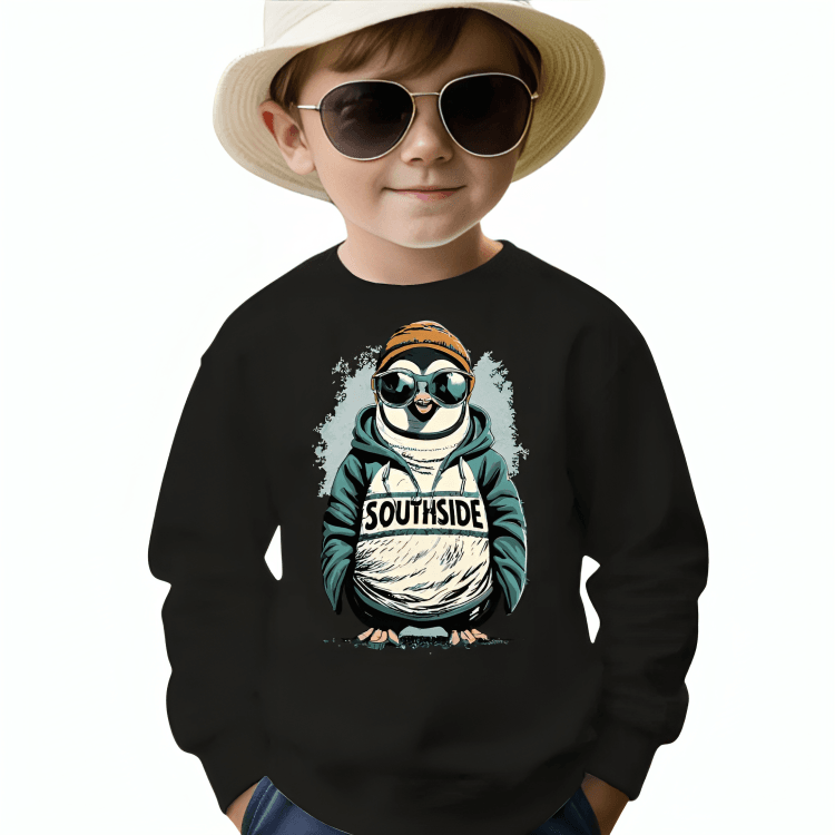 Southside Penguin Fleece Sweatshirt - Kin Trends