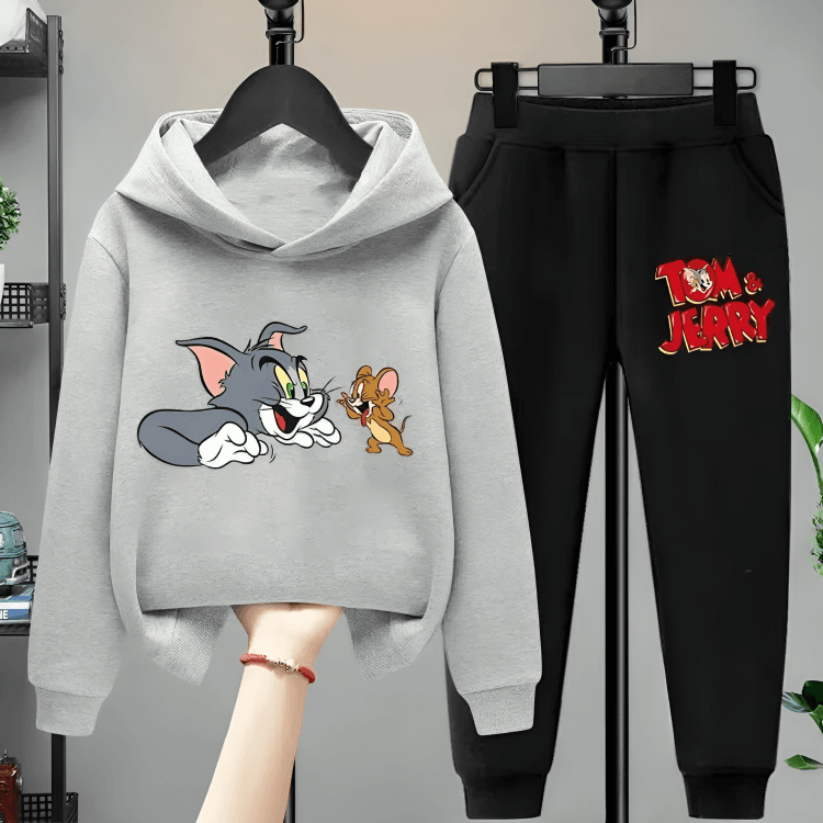 Tom & Jerry Hoodie Tracksuit - Kin Trends