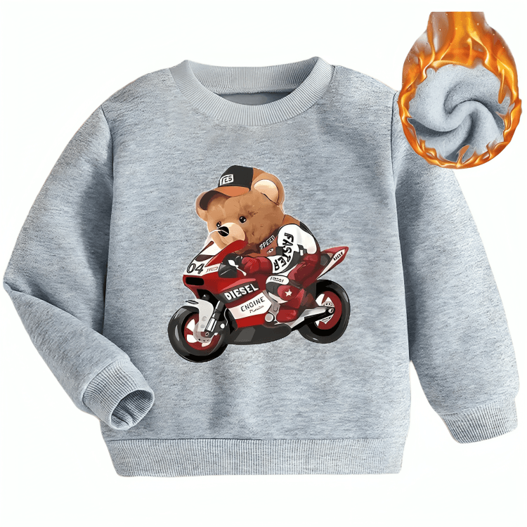 Faster Bear Fleece Sweatshirt - Kin Trends