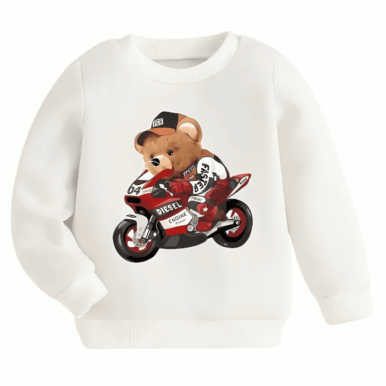Faster Bear Fleece Sweatshirt - Kin Trends