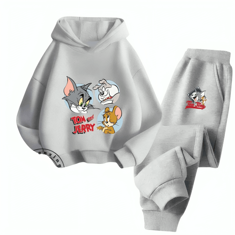 Tom & Jerry Family Fleece Hoodie Tracksuit - Kin Trends