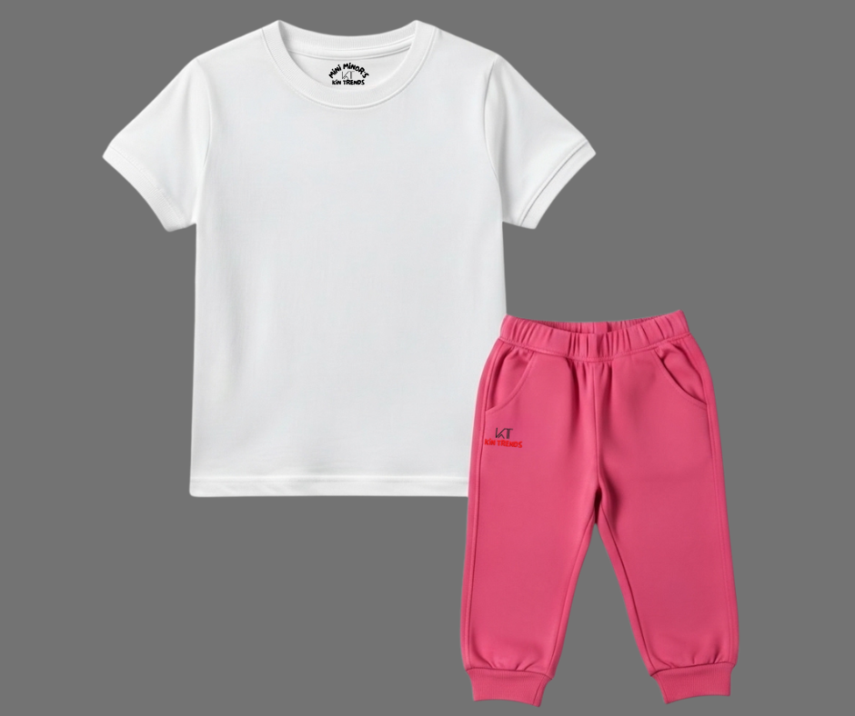 Contrast Color Plain Tracksuit