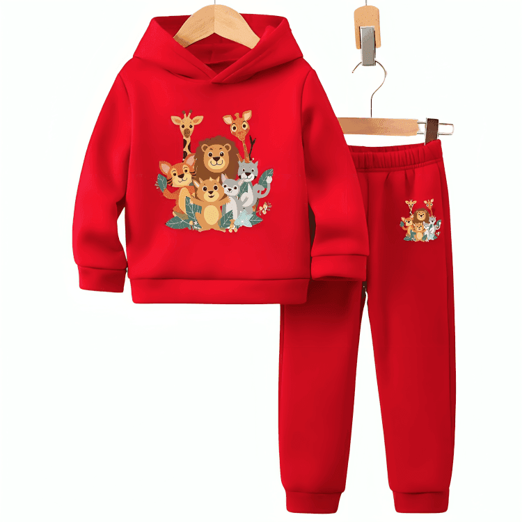 Animals Kingdom Fleece Hoodie Tracksuit - Kin Trends