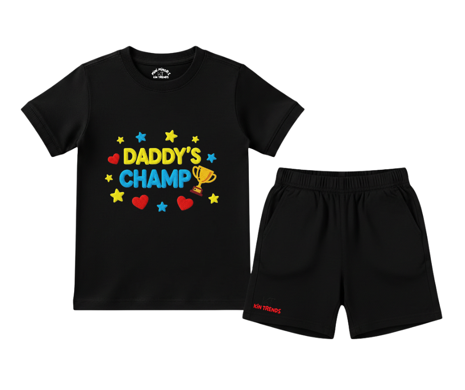 Premium Daddy Champ Shorts Set (Not Embroidered)
