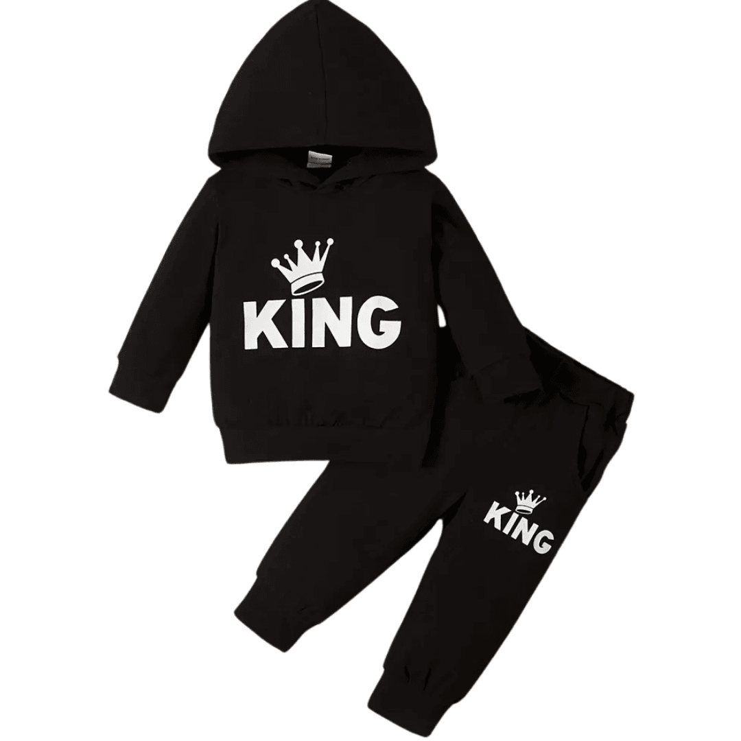 King Fleece Hoodie Tracksuit - Kin Trends