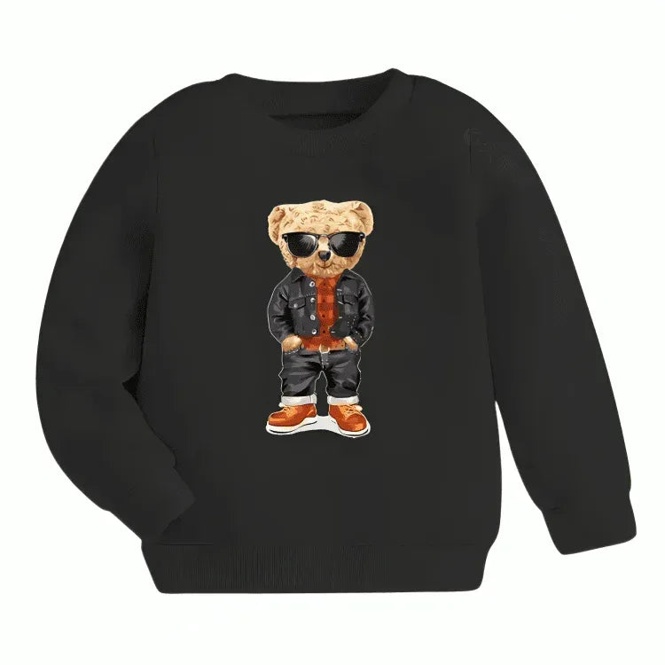 Cute Cool Bear Sweatshirt - Kin Trends