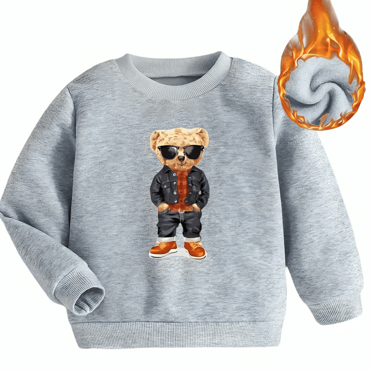 Cute Cool Bear Sweatshirt - Kin Trends