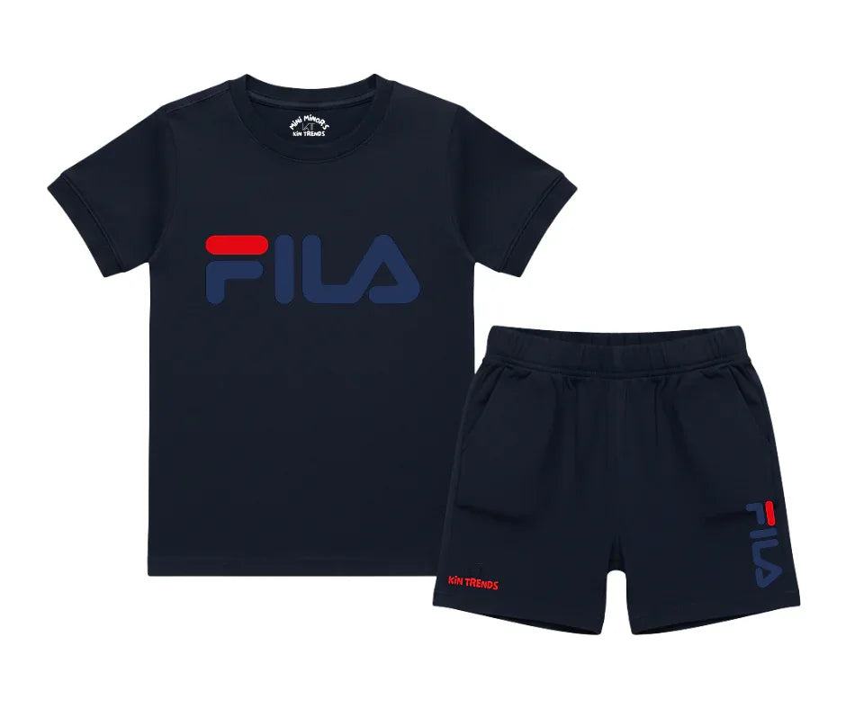 FLA Shorts Set Kids T shirt and shorts | Mini Minors Kin Trends | Kintrends