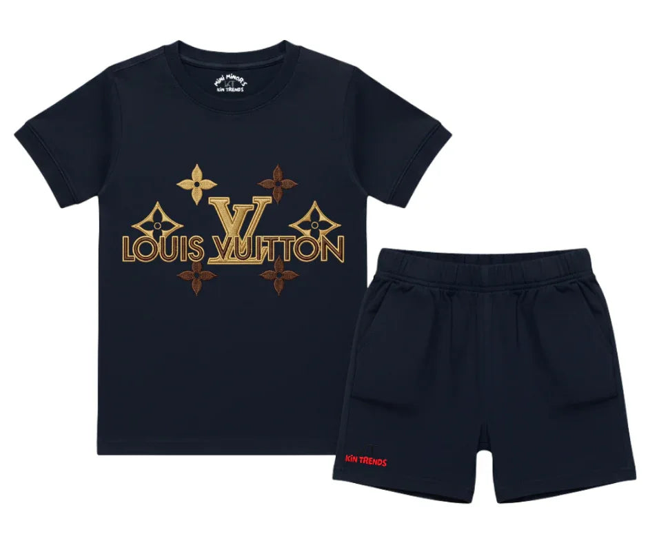 LV D2 Shorts Set (Not Embroidered) | Mini Minors Kin Trends