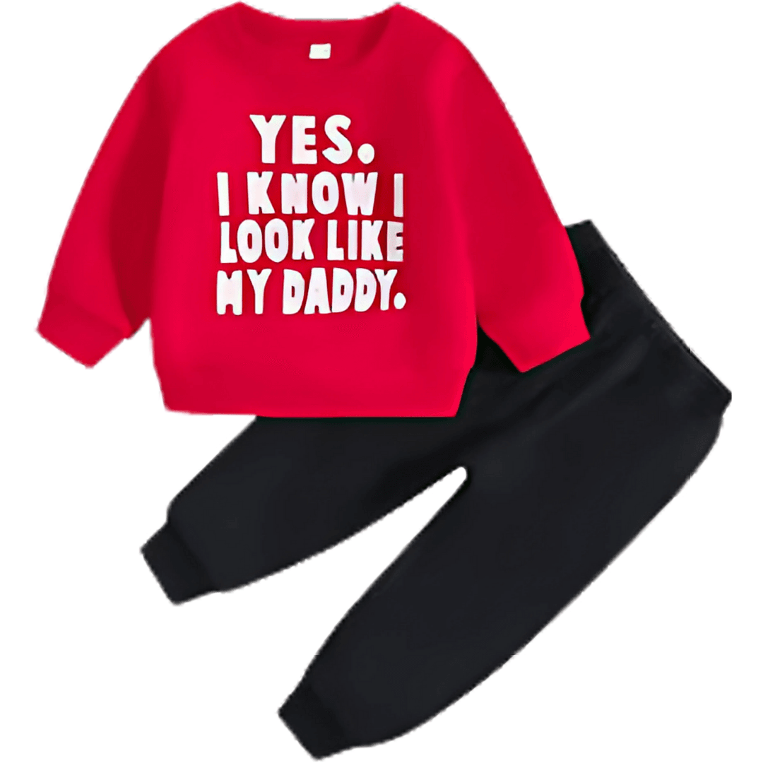 Look Like Daddy Fleece Tracksuit - Kin Trends