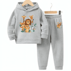 Animals Kingdom Fleece Hoodie Tracksuit - Kin Trends