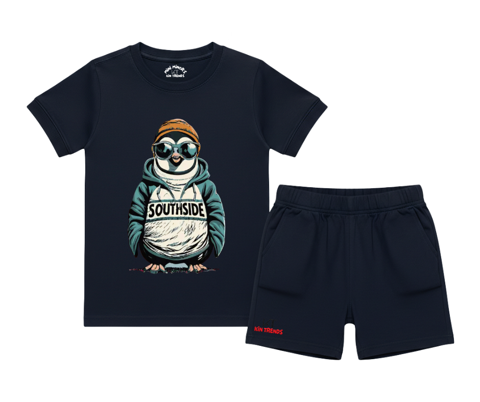 Southside Penguin Shorts Set