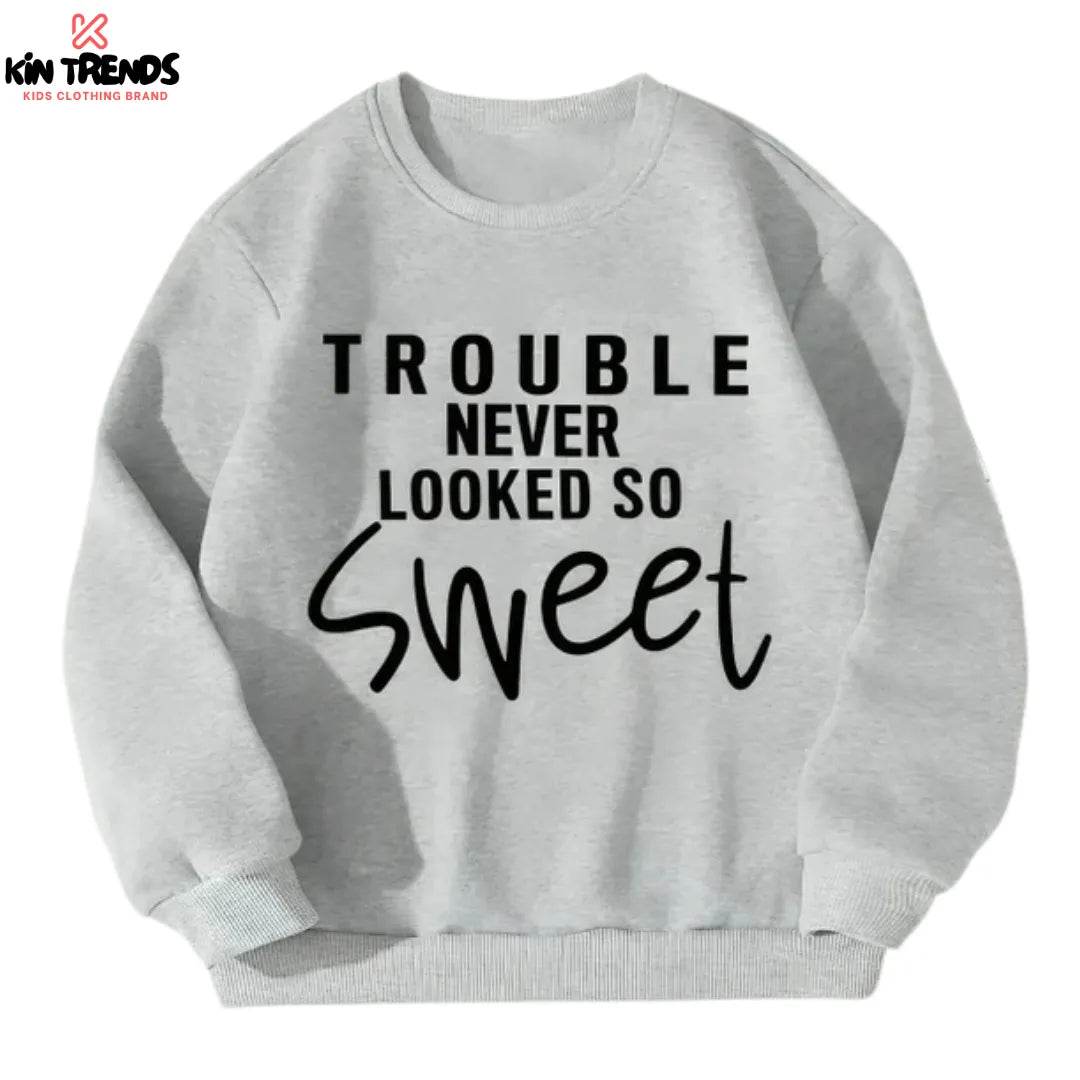 Sweat Trouble Sweatshirt - Kin Trends