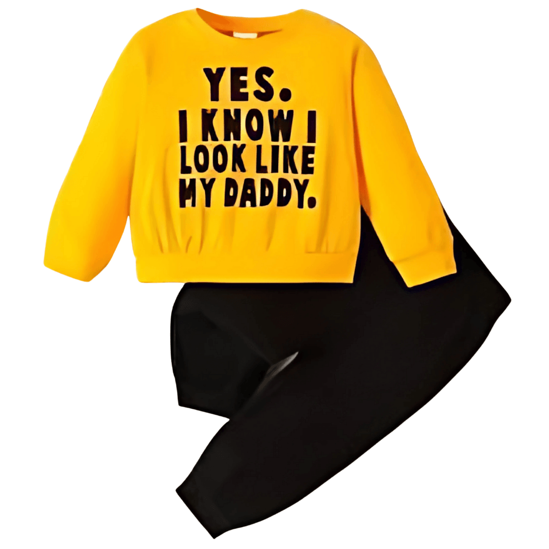 Look Like Daddy Fleece Tracksuit - Kin Trends