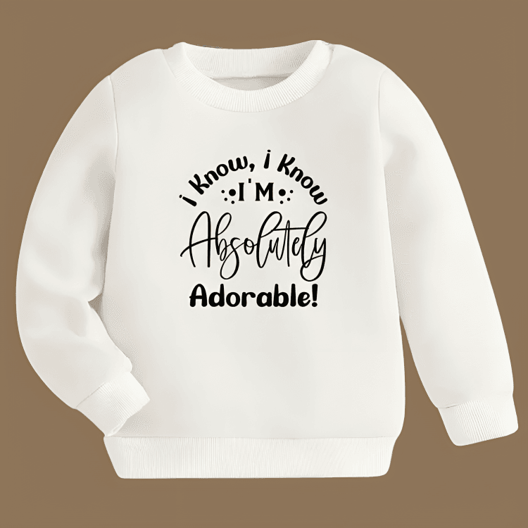 I'm Absolutely Adorable Sweatshirt - Kin Trends