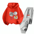 Tom & Jerry Family Fleece Hoodie Tracksuit - Kin Trends