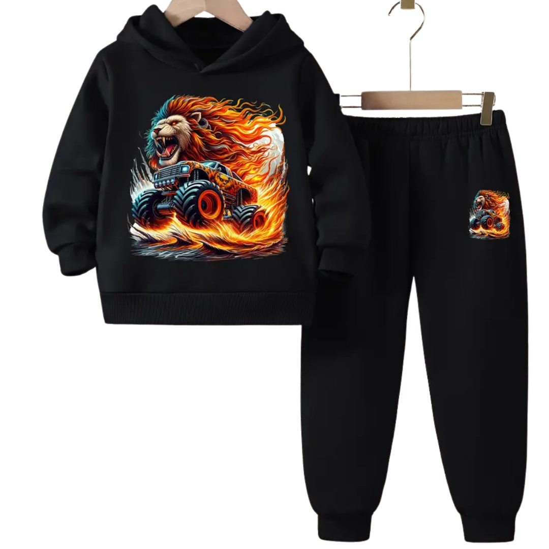 New Lion King of Road Hoodie Tracksuit