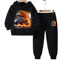 New Lion King of Road Hoodie Tracksuit