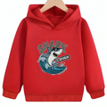 Shark Attack Fleece Hoodie - Kin Trends