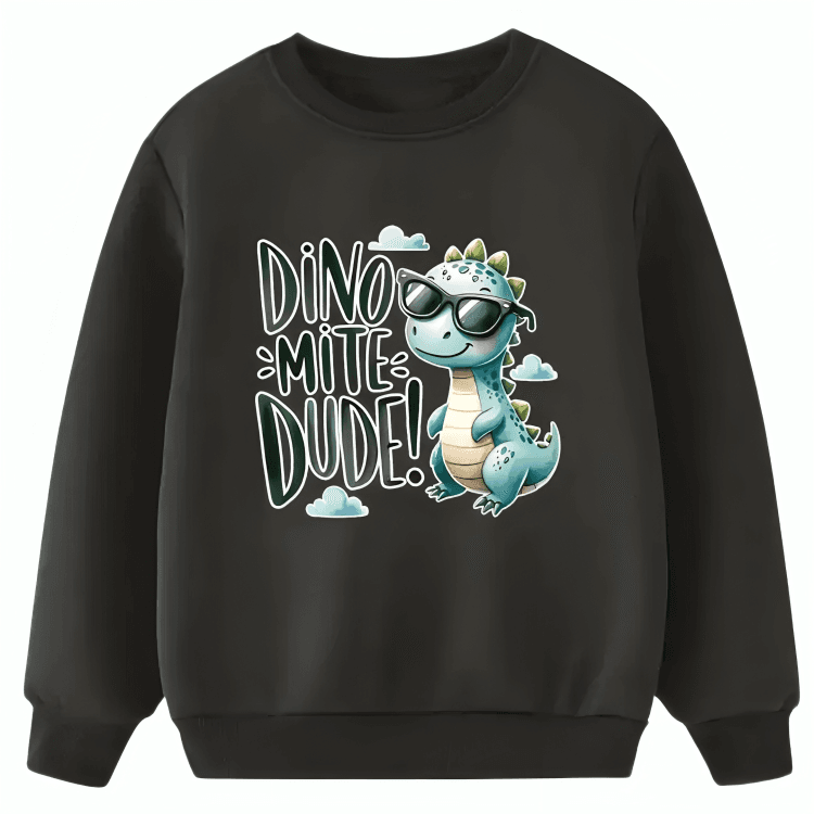 Dinomite Dude Fleece Sweatshirt - Kin Trends