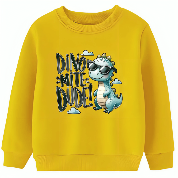 Dinomite Dude Fleece Sweatshirt - Kin Trends