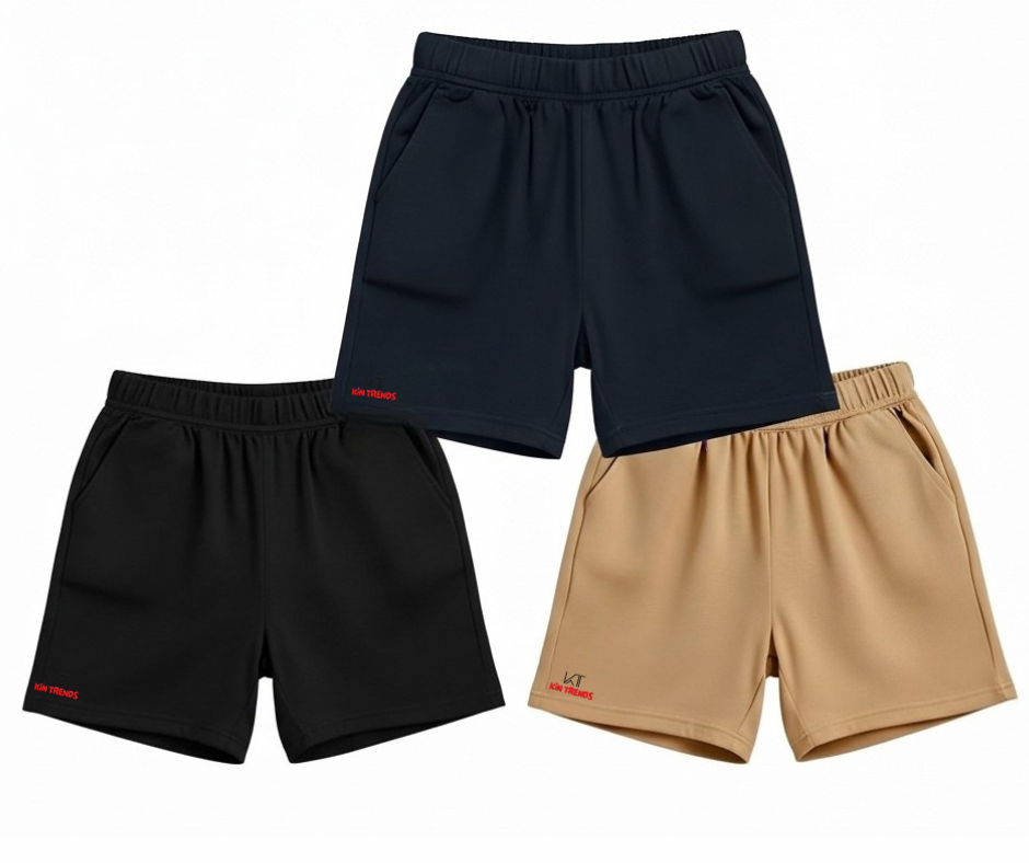 Pack of 3 Shorts for boys and girls