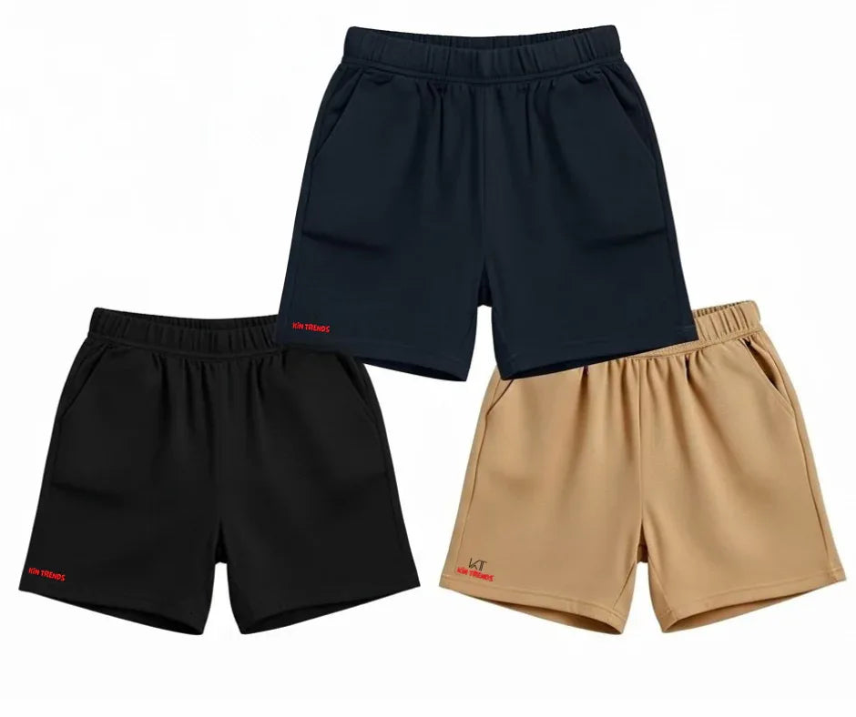 Pack of 3 Shorts for boys and girls | Mini Minors Kintrends
