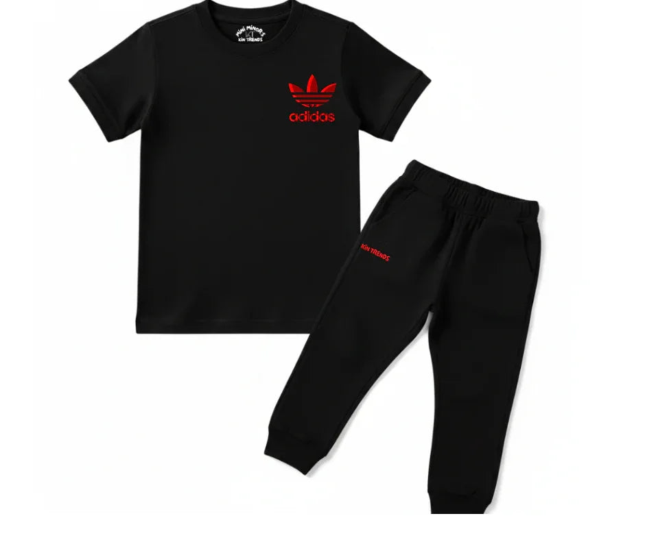 Addi D2 Tracksuit | Kids T shirt and trouser | Mini Minors Kin Trends | Kintrends
