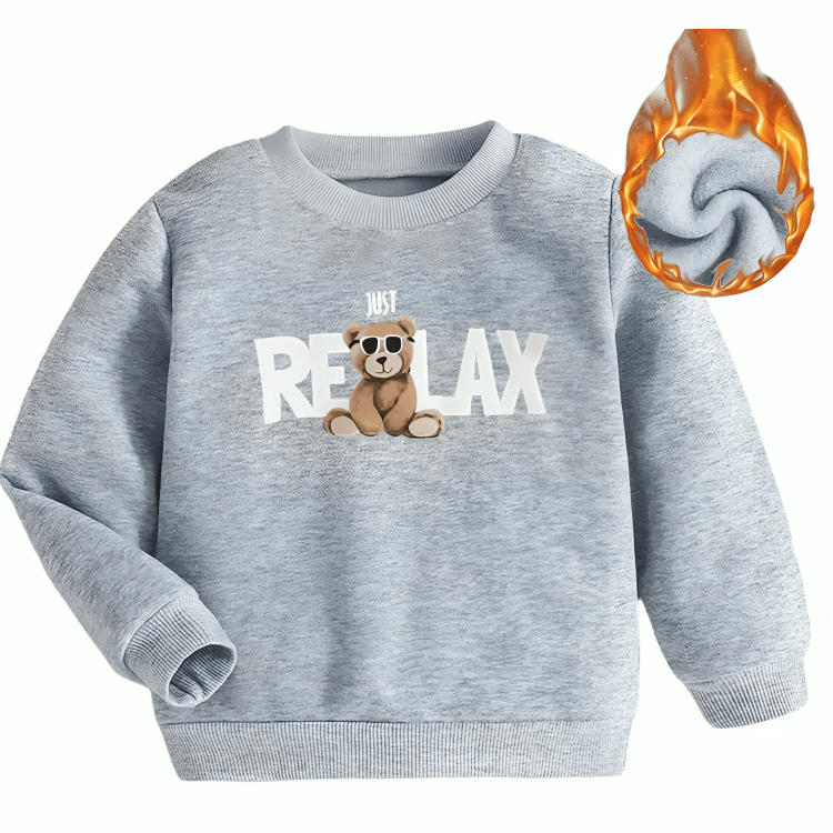 Just Relax Fleece Sweatshirt - Kin Trends