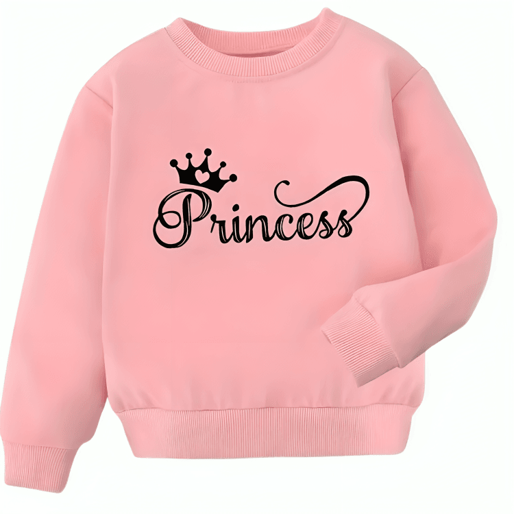 Princess Fleece Sweatshirt - Kin Trends