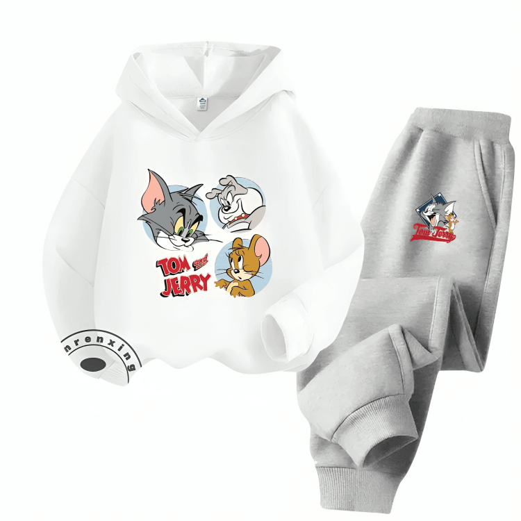 Tom & Jerry Family Fleece Hoodie Tracksuit - Kin Trends