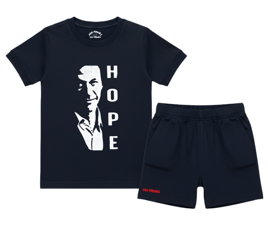 Hope IK Summer shorts Set| Kids T shirt and shorts| Mini Minors Kintrends
