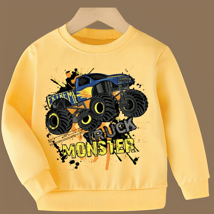 Truck Monster Fleece Sweatshirt - Kin Trends