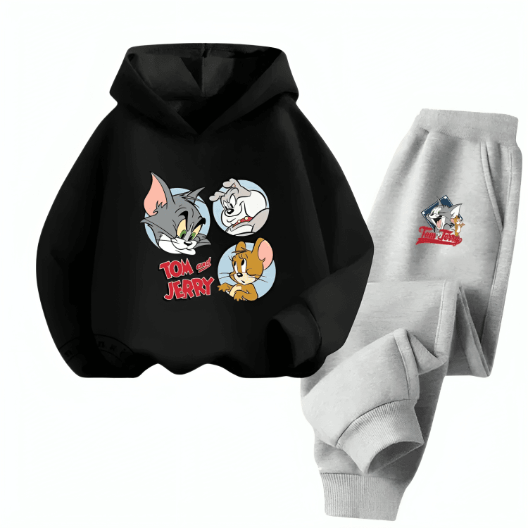 Tom & Jerry Family Fleece Hoodie Tracksuit - Kin Trends