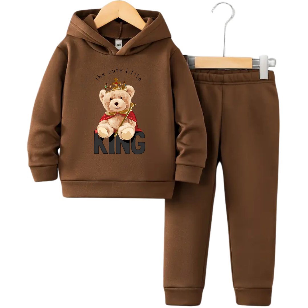 Kin Bear Fleece Hoodie Tracksuit (Premium)