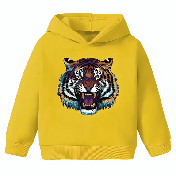 Tiger Roar Fleece Hoodie - Kin Trends